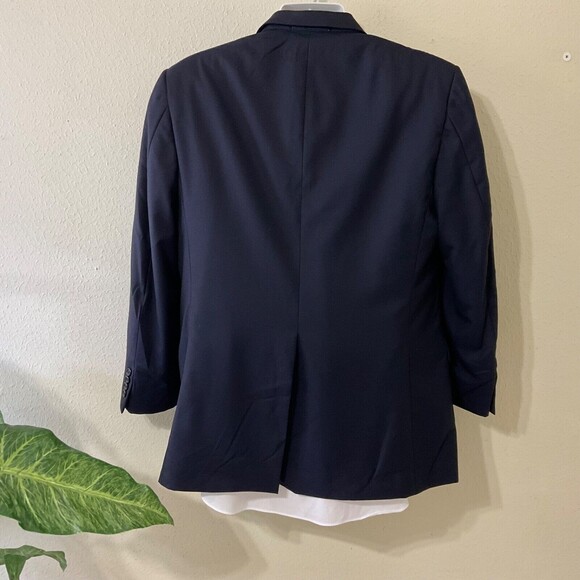 Hickey Freeman 43R Sport Coat Blazer Jacket Black Ing Lora Piana Super 130s - Picture 2 of 15